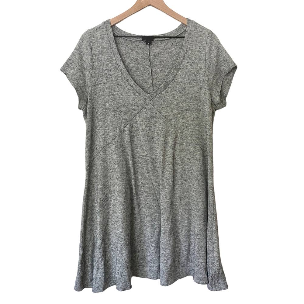 Torrid Hacci Knit Trapeze Dress in Heather Gray 1 14/16 - Picture 6 of 10